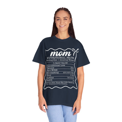 Mom Nutritional Facts T-Shirt - Perfect Gift for Mother's Day and Everyday Love