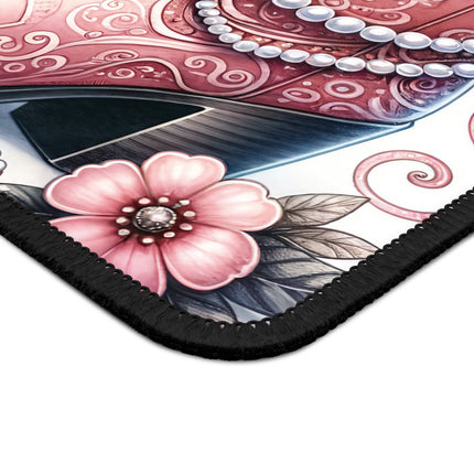 Rustic Pink Cowboy Boots Mouse Pad – Stylish Desk Accessory for Cowgirls