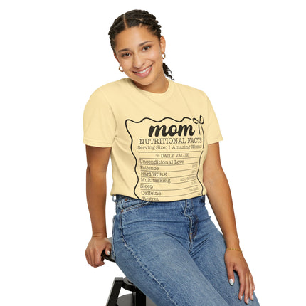 Mom Nutritional Facts T-Shirt - Perfect Gift for Mother's Day and Everyday Love