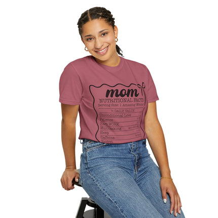 Mom Nutritional Facts T-Shirt - Perfect Gift for Mother's Day and Everyday Love