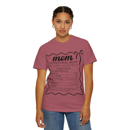 Mom Nutritional Facts T-Shirt - Perfect Gift for Mother's Day and Everyday Love