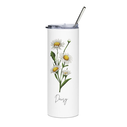 Daisy & Foxglove Floral Stainless Steel Tumbler - 20oz Travel Mug