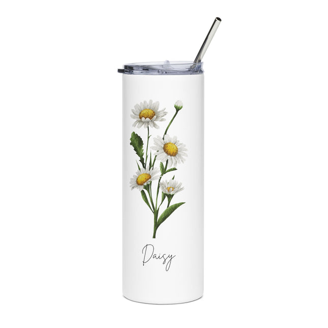 Daisy & Foxglove Floral Stainless Steel Tumbler - 20oz Travel Mug