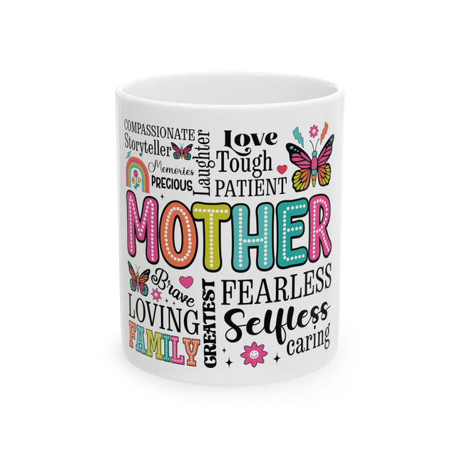Colorful Motherhood Ceramic Mug – Perfect Gift for Moms, 11oz & 15oz