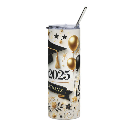 Graduation Stainless Steel Tumbler 20oz - Class of 2025