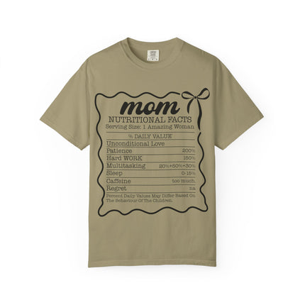 Mom Nutritional Facts T-Shirt - Perfect Gift for Mother's Day and Everyday Love