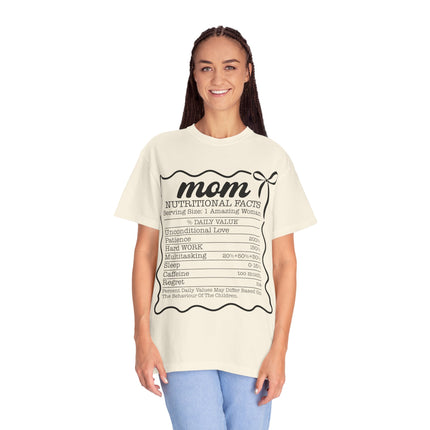 Mom Nutritional Facts T-Shirt - Perfect Gift for Mother's Day and Everyday Love