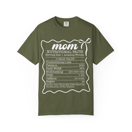 Mom Nutritional Facts T-Shirt - Perfect Gift for Mother's Day and Everyday Love