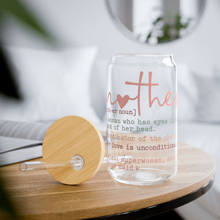 Mother Definition Sipper Glass - 16oz, Perfect Gift for Mother's Day & Celebrations