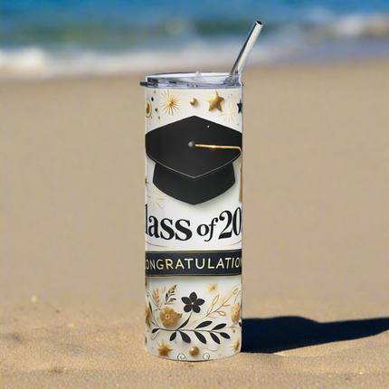 Graduation Stainless Steel Tumbler 20oz - Class of 2025