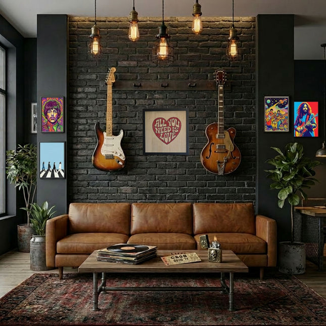 All You Need Is Love / Beatles Song Title / Classic Rock Wall Decor