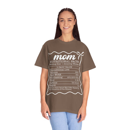 Mom Nutritional Facts T-Shirt - Perfect Gift for Mother's Day and Everyday Love