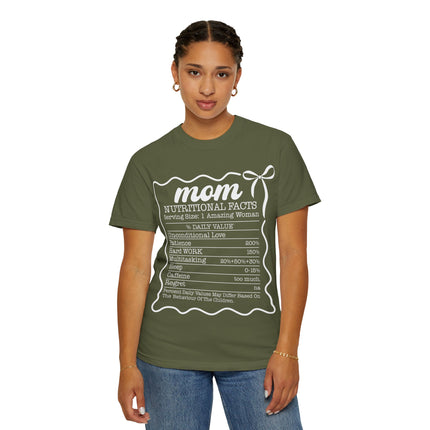 Mom Nutritional Facts T-Shirt - Perfect Gift for Mother's Day and Everyday Love