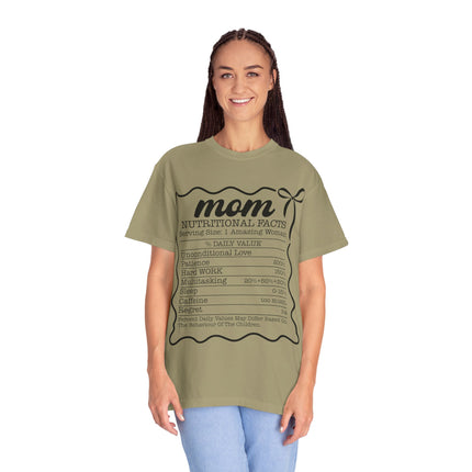 Mom Nutritional Facts T-Shirt - Perfect Gift for Mother's Day and Everyday Love