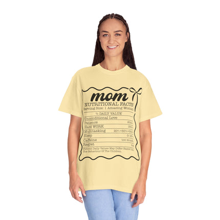 Mom Nutritional Facts T-Shirt - Perfect Gift for Mother's Day and Everyday Love