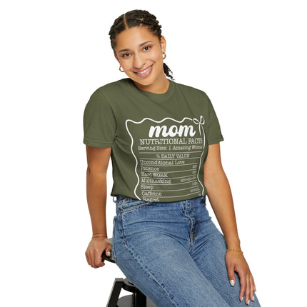 Mom Nutritional Facts T-Shirt - Perfect Gift for Mother's Day and Everyday Love