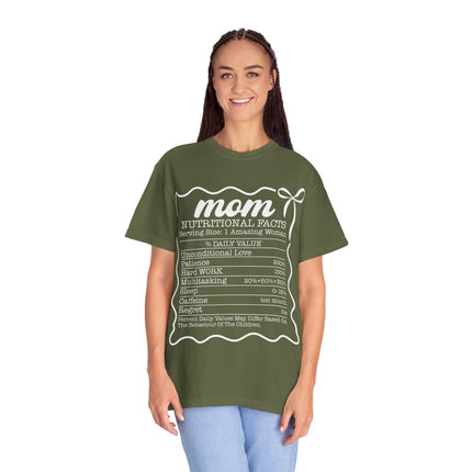 Mom Nutritional Facts T-Shirt - Perfect Gift for Mother's Day and Everyday Love