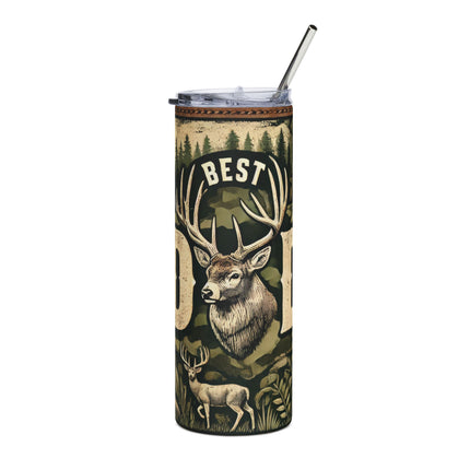Best Dad Ever Stainless Steel Tumbler | 20oz Hunting & Outdoors Travel Mug