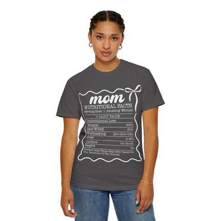 Mom Nutritional Facts T-Shirt - Perfect Gift for Mother's Day and Everyday Love