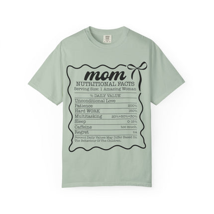 Mom Nutritional Facts T-Shirt - Perfect Gift for Mother's Day and Everyday Love