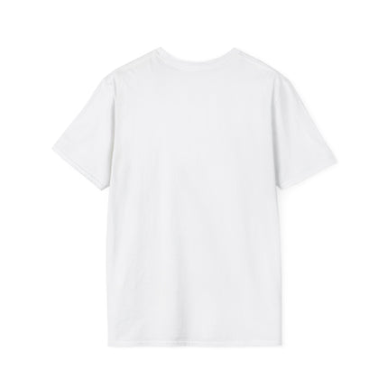 Funny Cow Themed Unisex Softstyle T-Shirt - "DEJA-MOO: I've Heard This Bull Before"