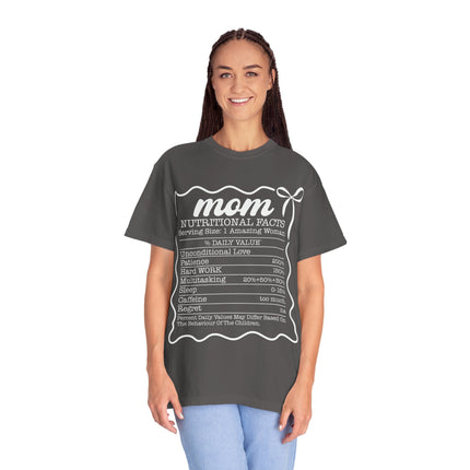Mom Nutritional Facts T-Shirt - Perfect Gift for Mother's Day and Everyday Love