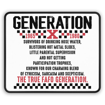 Retro Generation X Mouse Pad - Perfect for Nostalgic Users