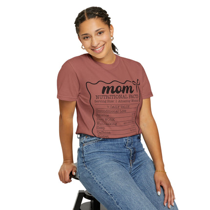 Mom Nutritional Facts T-Shirt - Perfect Gift for Mother's Day and Everyday Love