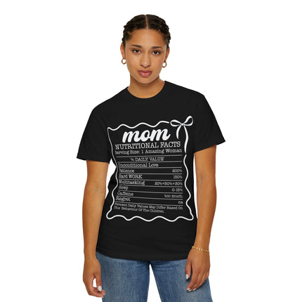 Mom Nutritional Facts T-Shirt - Perfect Gift for Mother's Day and Everyday Love