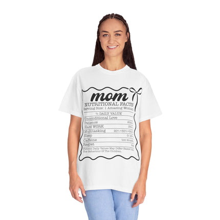 Mom Nutritional Facts T-Shirt - Perfect Gift for Mother's Day and Everyday Love