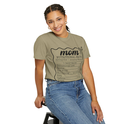 Mom Nutritional Facts T-Shirt - Perfect Gift for Mother's Day and Everyday Love