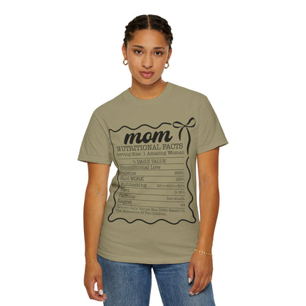 Mom Nutritional Facts T-Shirt - Perfect Gift for Mother's Day and Everyday Love