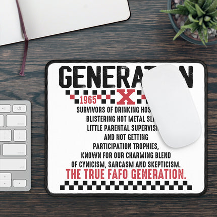 Retro Generation X Mouse Pad - Perfect for Nostalgic Users
