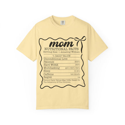Mom Nutritional Facts T-Shirt - Perfect Gift for Mother's Day and Everyday Love