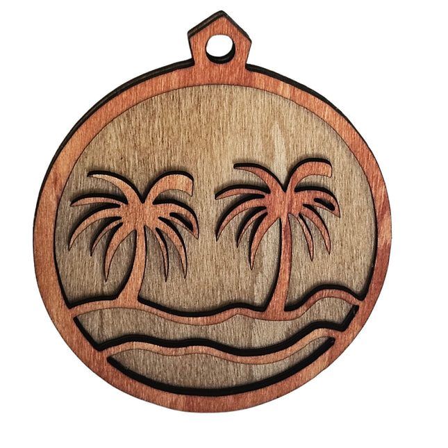 Florida Laser Cut Palm Beach Ornament