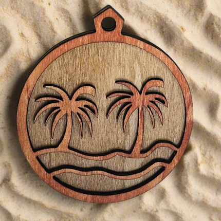 Florida Laser Cut Palm Beach Ornament