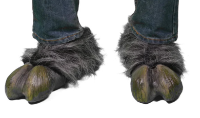 Vintage Zagone Studios Hoff Hearted Grey Goat Beast Creature Feet for Halloween, Satyr and Cosplays